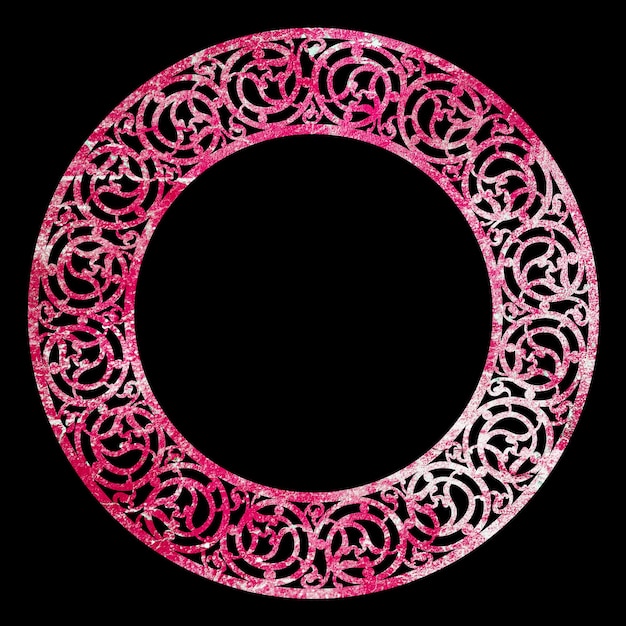 Ronde oude grunge cirkel cirkel Eslimi Art tazhib ontwerp