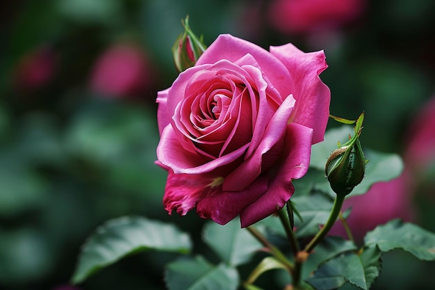 Foto ronde rand van roze rozen bloemknoppen op roze