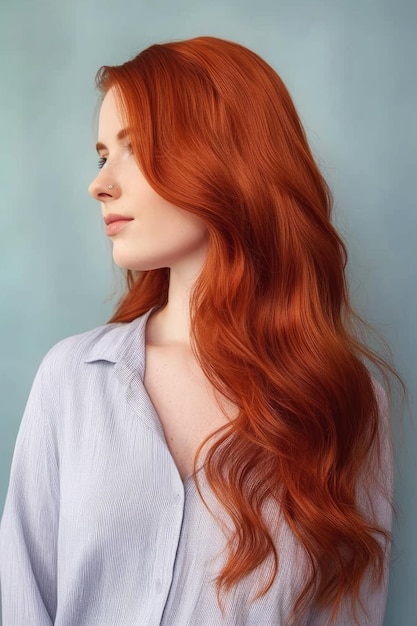 Rood haar is de nieuwe haarkleur voor vrouwen.