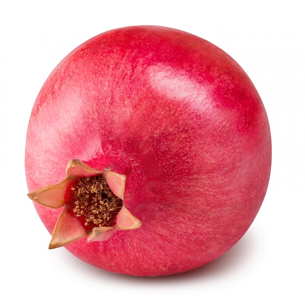 Foto rood rijp geïsoleerd granaatappelfruit