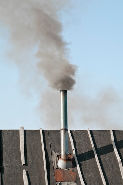 Roof and chimney rustic bath