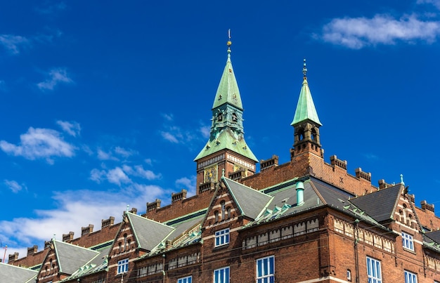 Roof of copenhagen city hall denmark