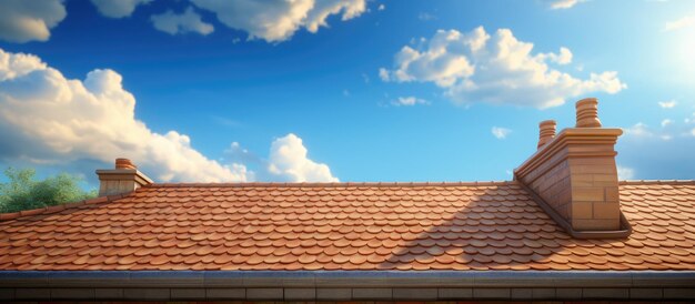 Roof of a house