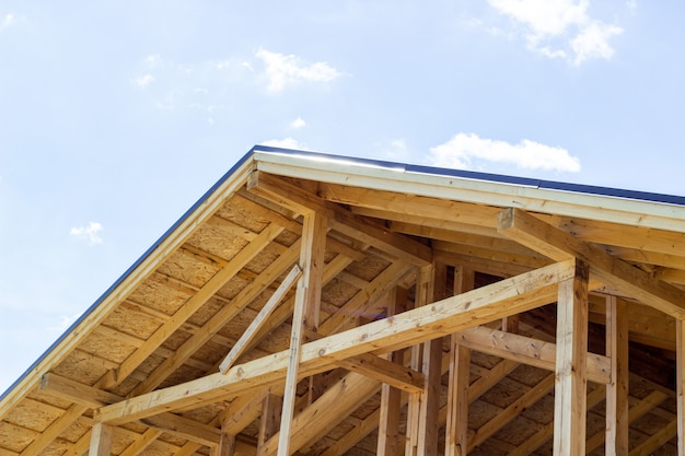 The roof of the house. 