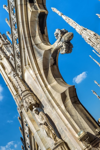 The roof of the Milan Cathedral