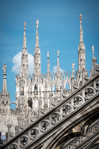 The roof of the Milan Cathedral