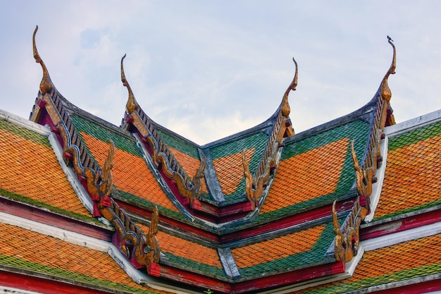 Roof of temple in thailand