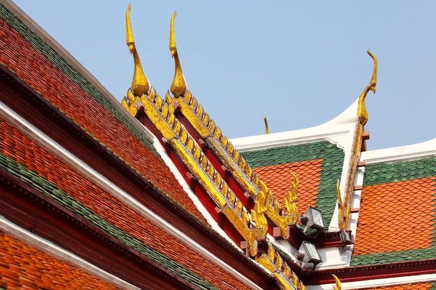 Roof tile in temple