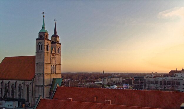 Photo over the roofs of magdeburg