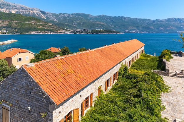 The roofs of the Old Town of Budva Montenegro