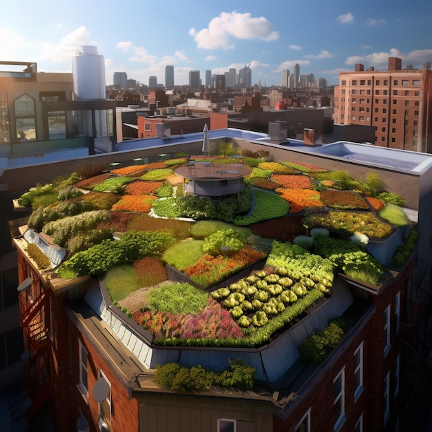 Photo rooftop farm with a twist