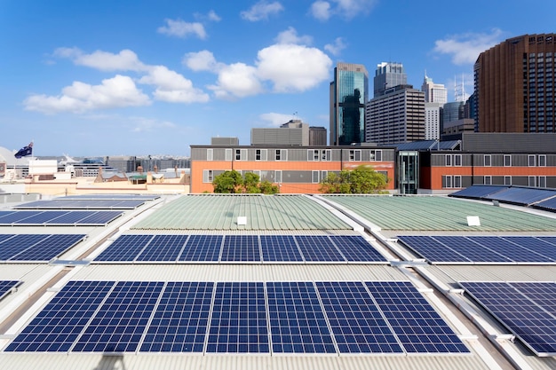 Rooftop solar panels