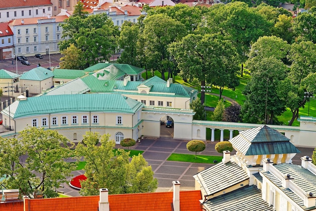 Rooftops of Presidential Palace in Vilnius, Lithuania