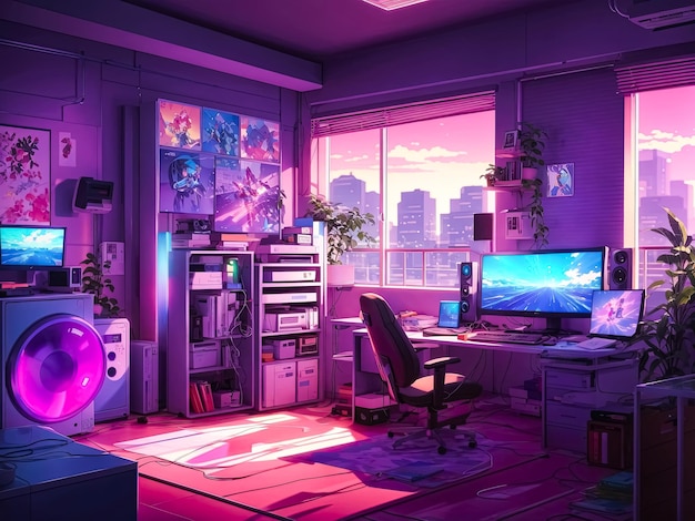 Room anime cyberpunk