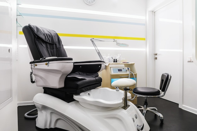 Room in the beauty salon for pedicure services