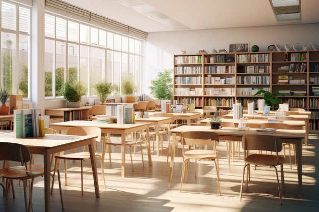 A room bursting with an array of wooden tables and chairs creating a bustling scene of furniture