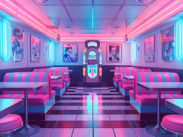 Photo room decor redefined embrace vibrant neon colors and futuristic cyberpunk interior design