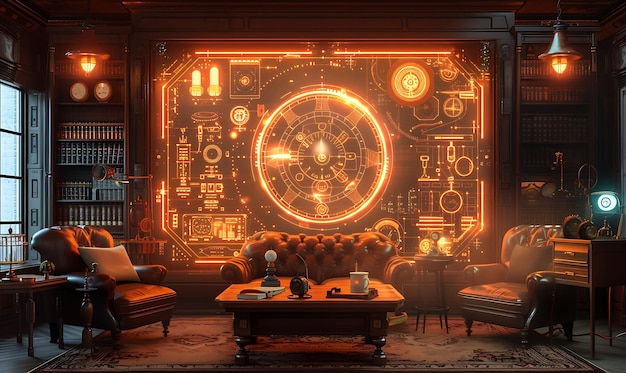 Room Decor Redefined Embrace Vibrant Neon Colors and Futuristic Cyberpunk Interior Design
