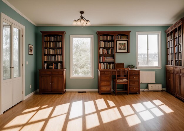 room home office old style wooden furniture