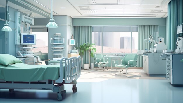 A room in a hospital photo