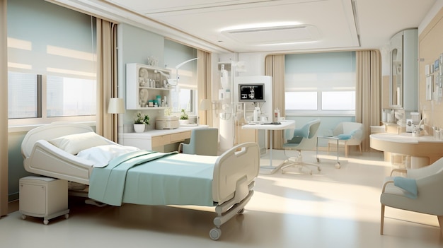 A room in a hospital photo