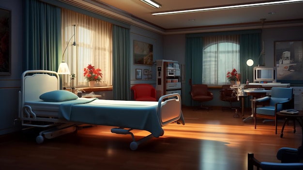 A room in a hospital photo