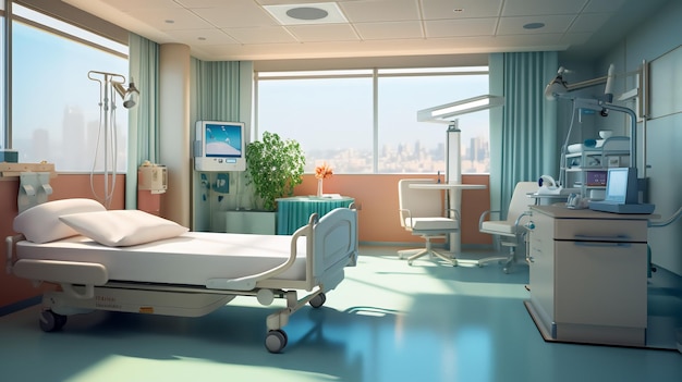 A room in a hospital photo