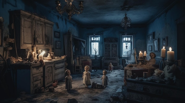 The room in the house of the dolls