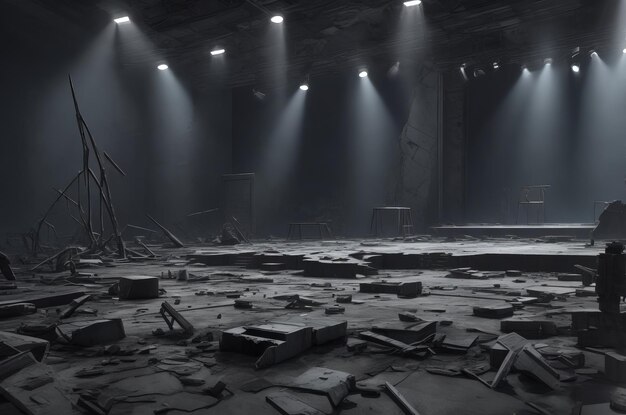 A Room of Ruins Exploring the Remnants of a Once Grand Space