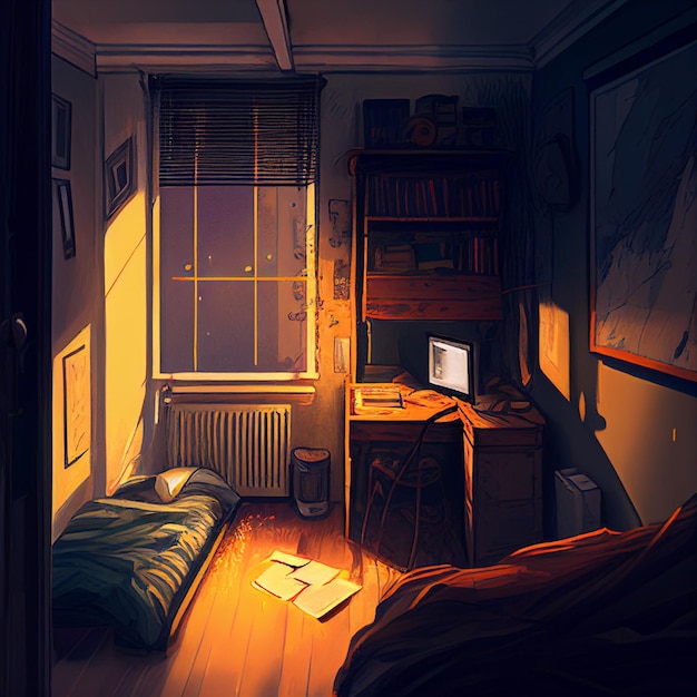 Anime room aesthetic HD wallpapers  Pxfuel