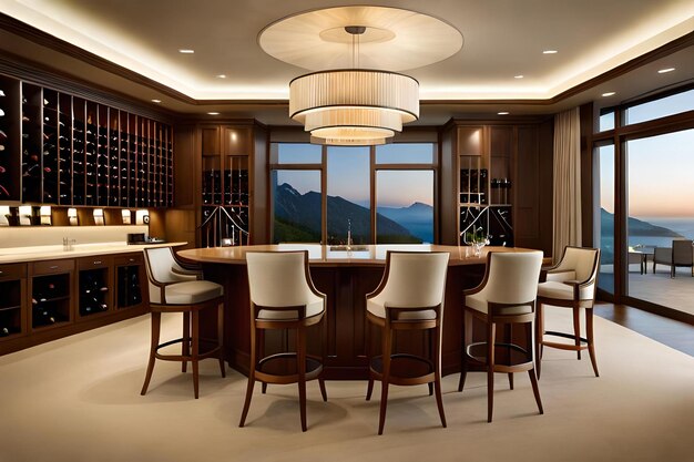 A room with a large table and chairs that says " suite "