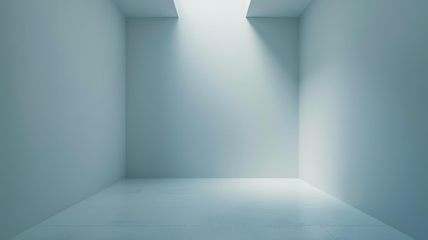 a room with a light that is on the wall