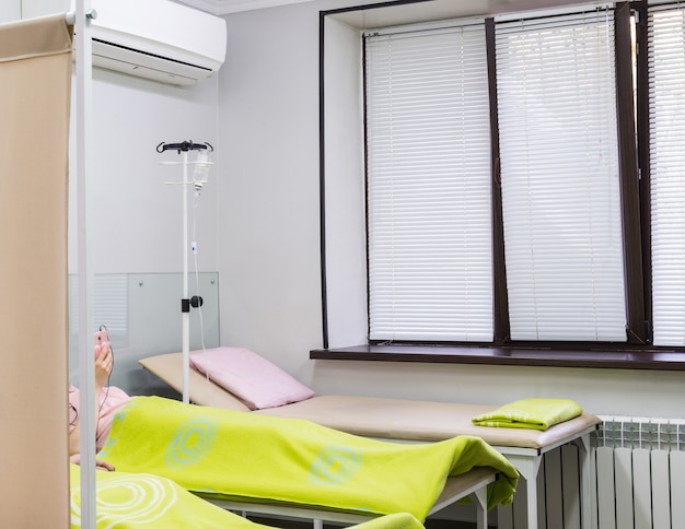 A room with a patient in a modern clinic