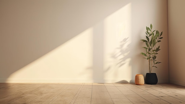 観葉植物と鉢植えのお部屋