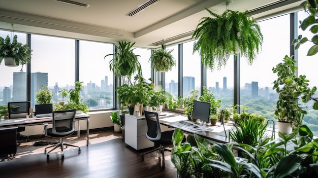 A room with plants and a window that says'plants '