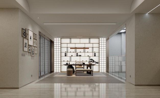 A room with a shelf that says " a room with a lot of books "