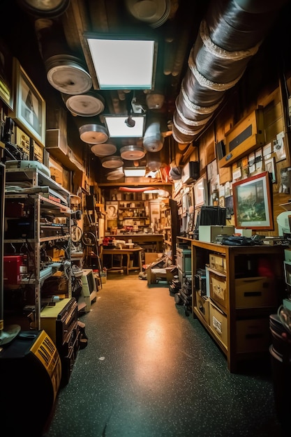 A room with a sign that says'the olde time'on it