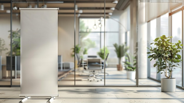 a room with a white refrigerator and a planter with plants on the floor