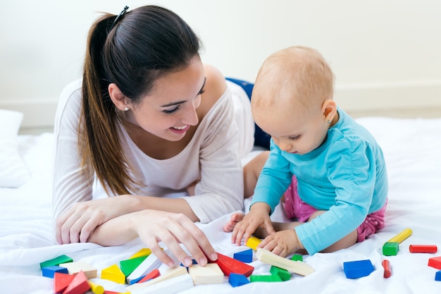 room women kid family smile