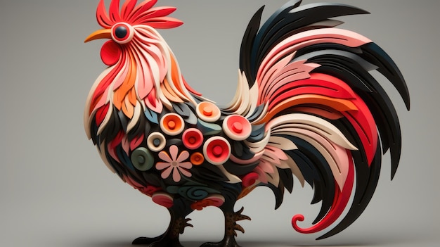 rooster door kate blyth asia 2016 in de stijl van het licht