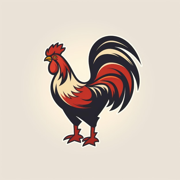 Rooster logo AI generated Image