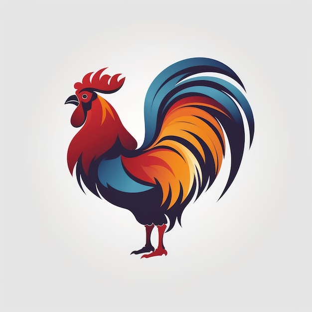 Foto logo del gallo generato dall'ai immagine