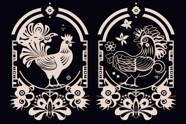 a rooster and a symbol of the year