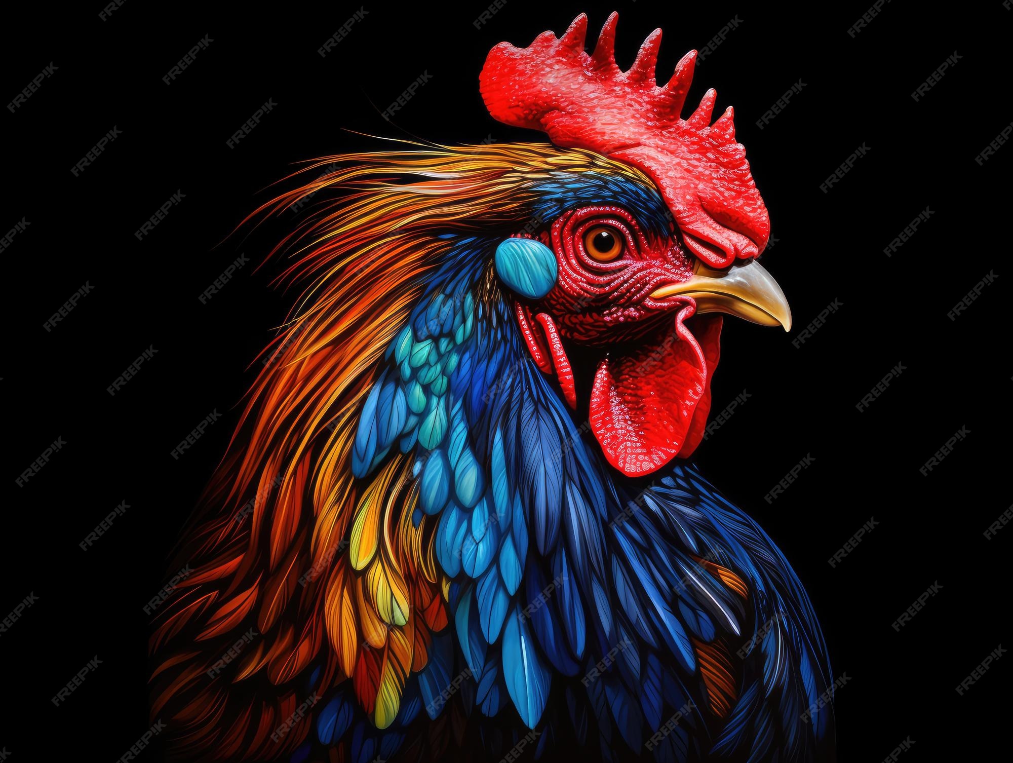 Premium AI Image | rooster vector free photo HD background