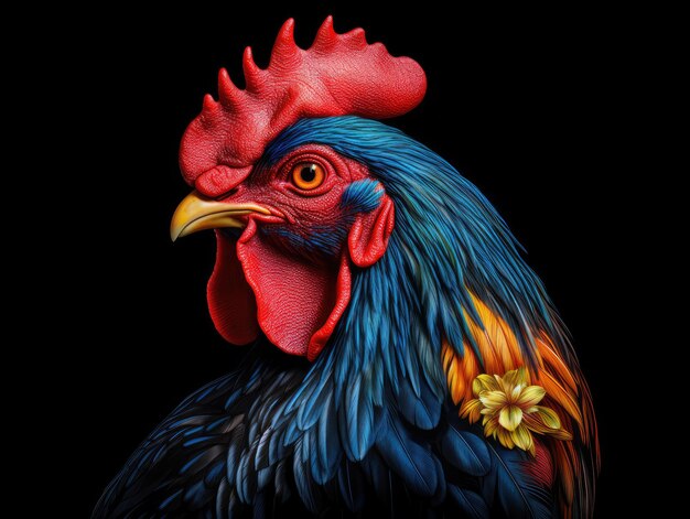 Premium AI Image | rooster vector free photo HD background