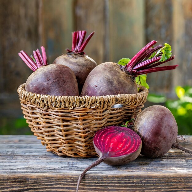 Rooted in Tradition Beets Resting in Wicker Nest