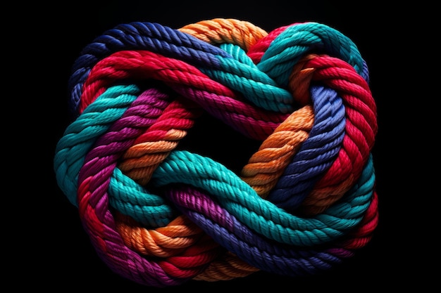 rope on isolated background