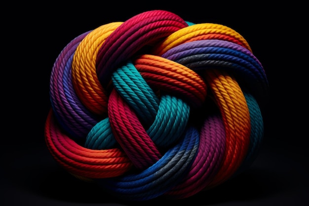 rope on isolated background