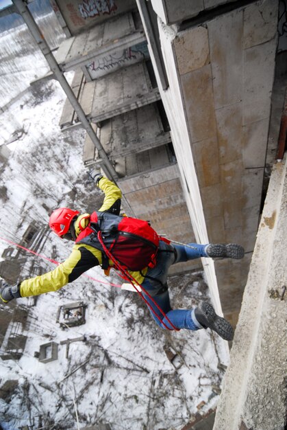 Rope jumping event thema vervagen achtergrond