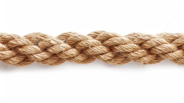 Photo a rope with a knot on it is tied with a knot